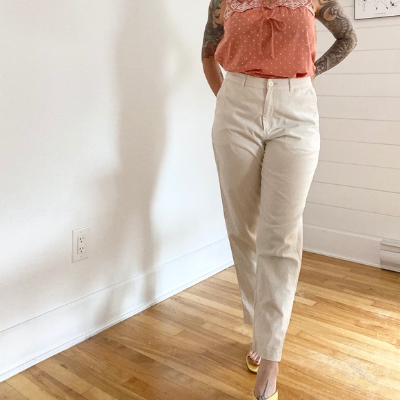 Uniqlo linen blend wide leg pants - Picture 1 of 5